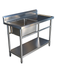 Stainless Steel Commercial Kitchen Sink 1200mm Single Left Bowl