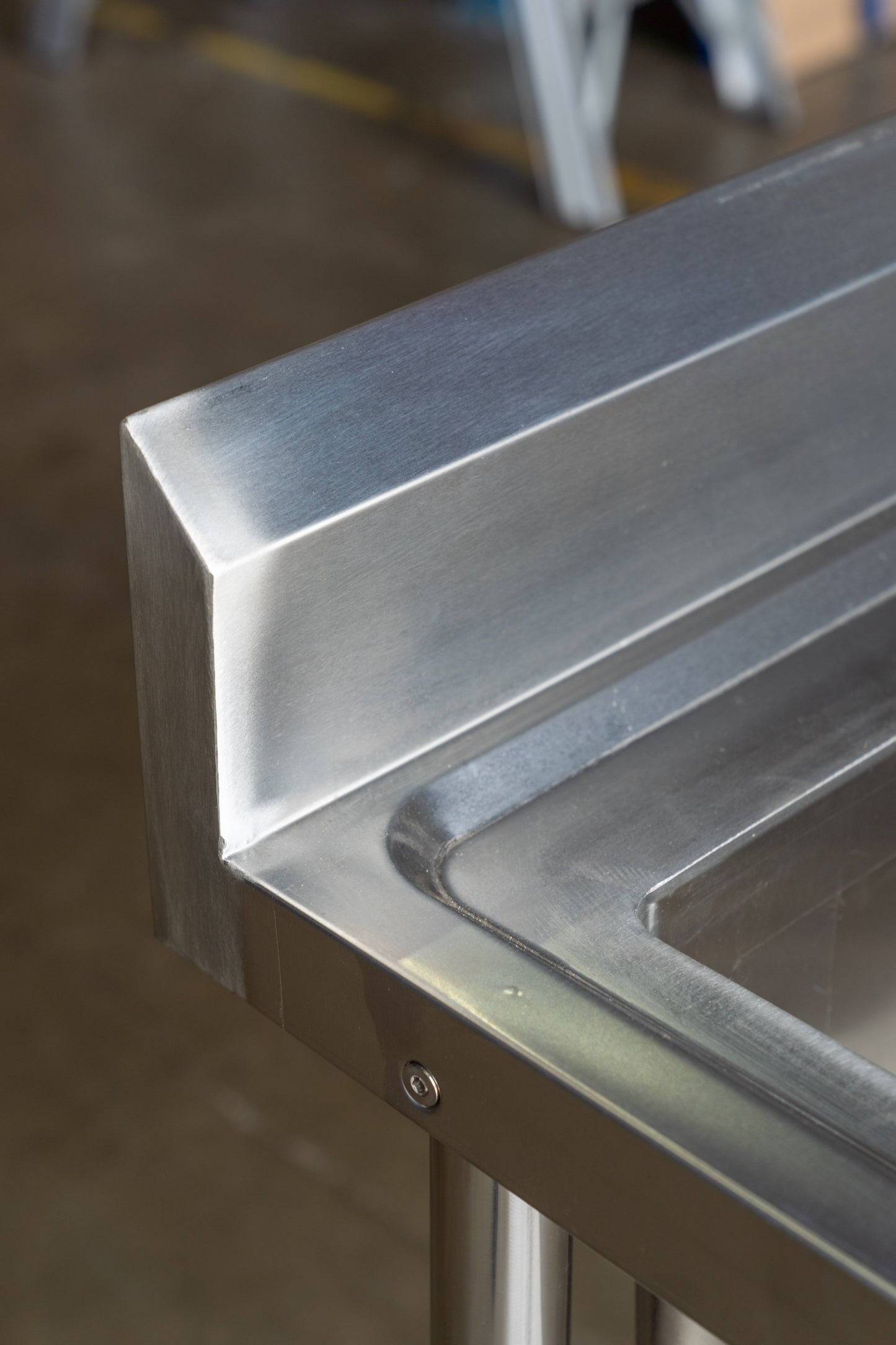 Commercial Kitchen Sink 1800mm Double Bowl Right Stainless Steel