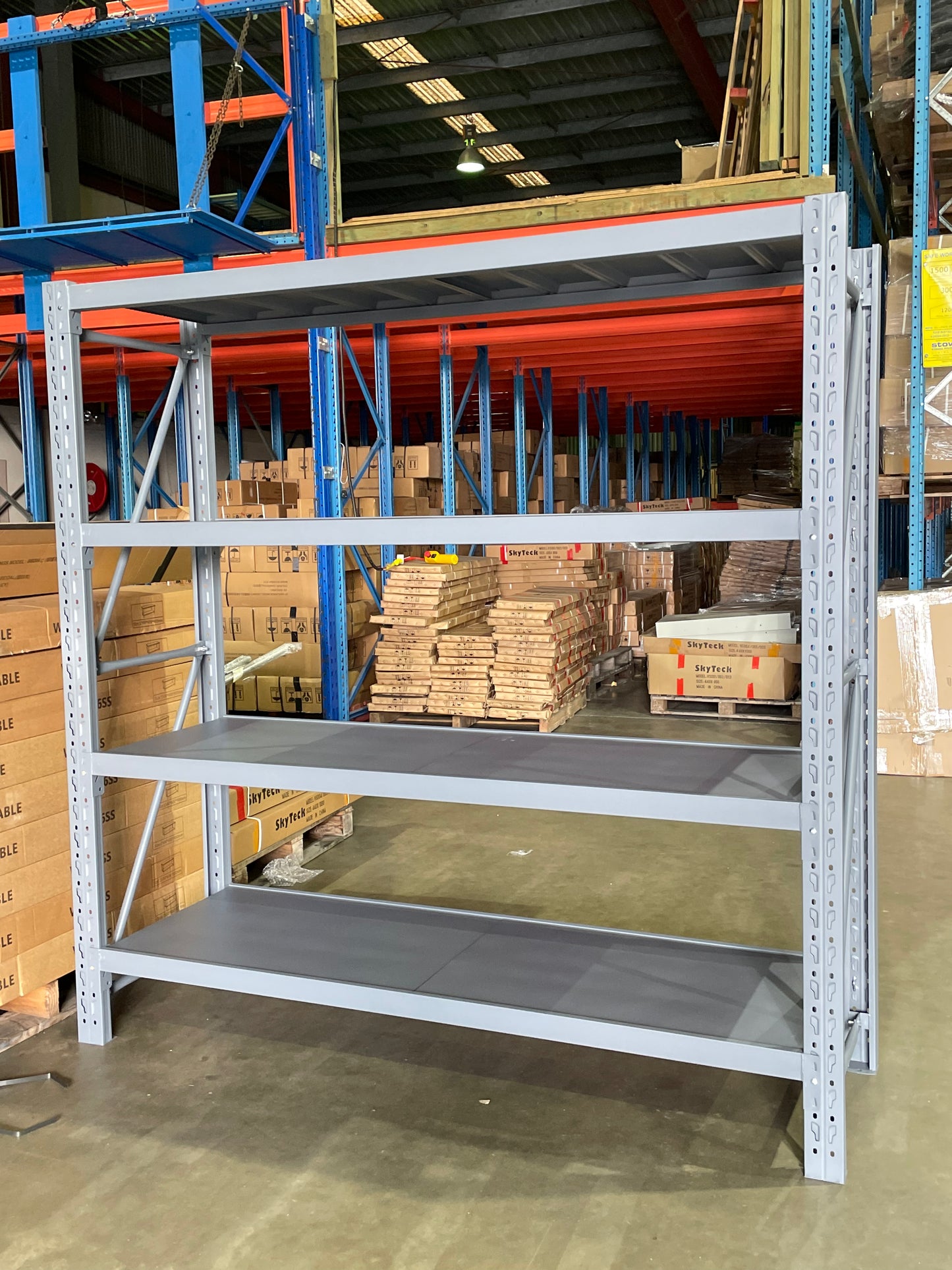 Steel Garage Shelving Unit 1.2m x 2.4m x 0.6m Charcoal