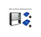 Van Shelving & Wide Storage Bin Combo 85x43x117cm 4-Tier