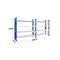 Double Bay Steel Shelving Rack 4m x 2m x 0.6m Blue and White