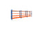 Heavy Duty Steel Shelving 5.5m Long Bay Garage Racking Blue Orange