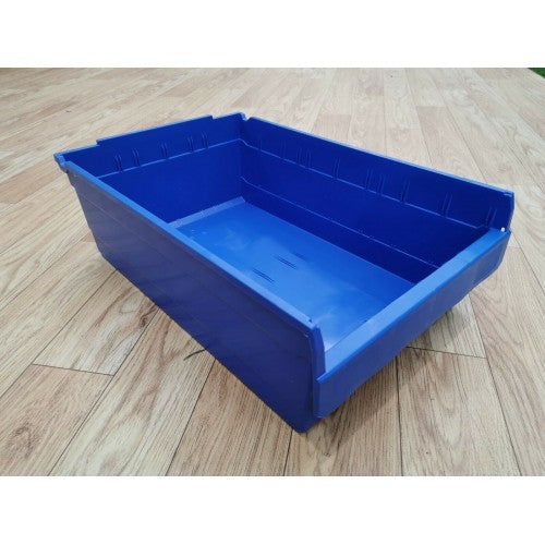 Stackable Plastic Storage Bin Blue 60cm x 39.5cm x 19.5cm