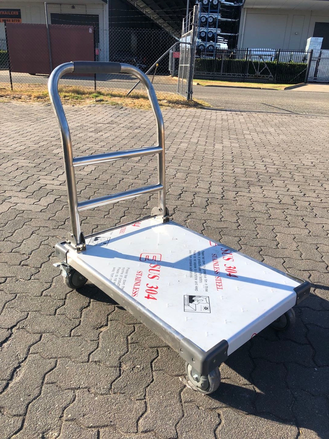 Stainless Steel Foldable Flat Trolley