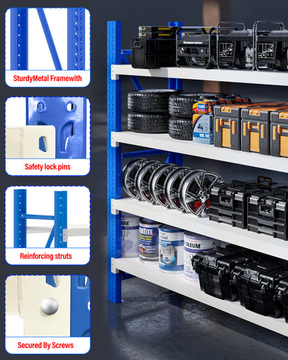Steel Shelving Rack 2000 x 2400 x 600mm | 800kg Capacity