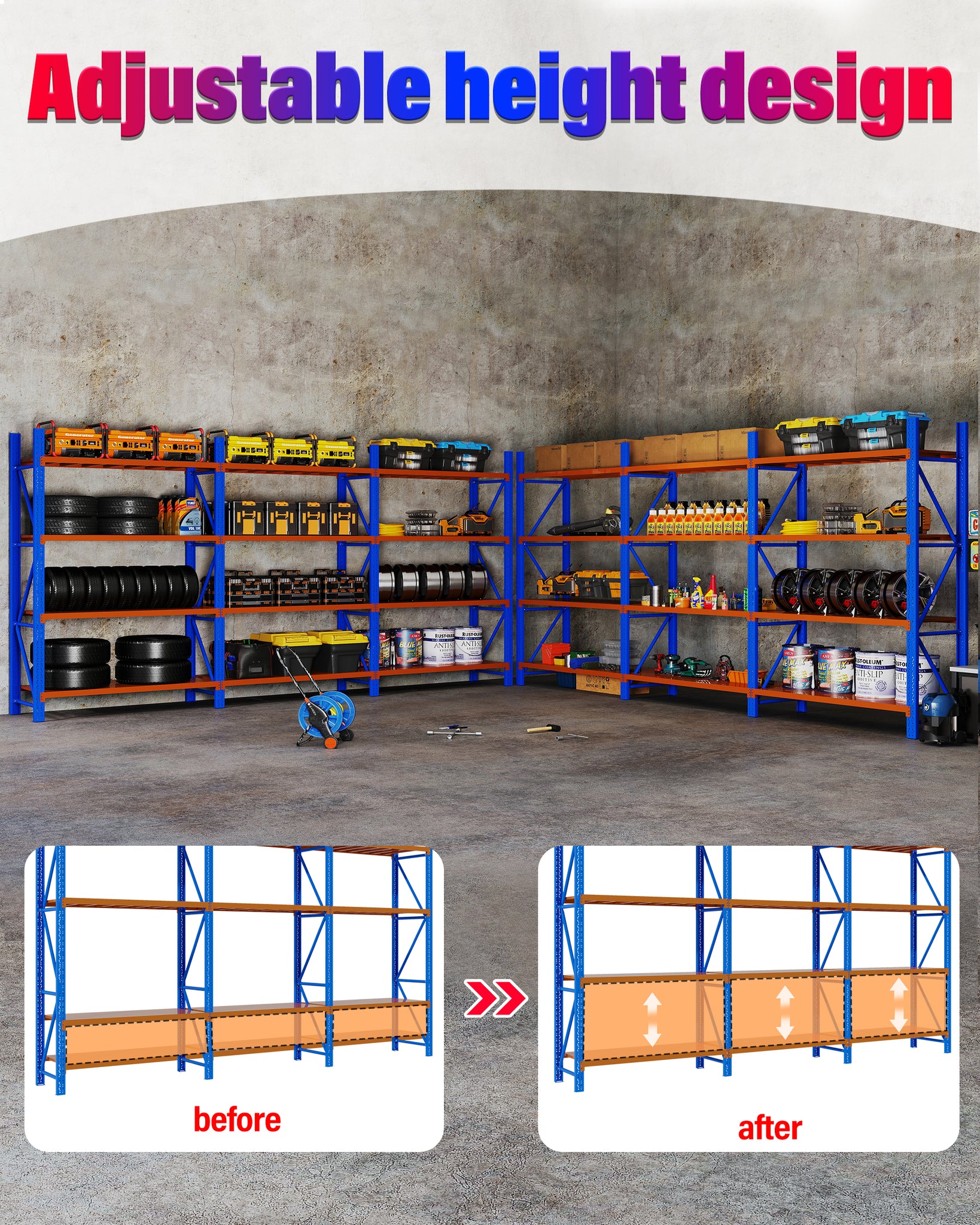 FREE DELIVERY (Brisbane)- 6m (L)  Heavy Duty Garage Warehouse Metal Storage Shelving Shelves Brisbane only