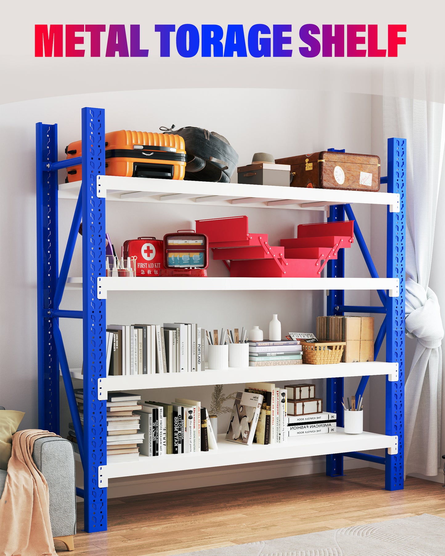 Steel Shelving Rack 2000 x 2400 x 600mm | 800kg Capacity