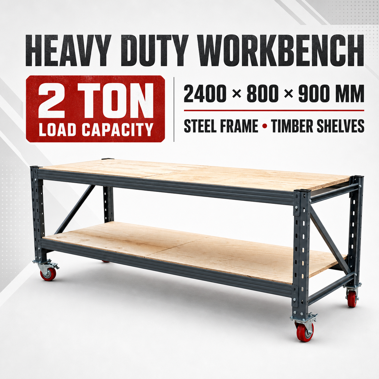2.4M*0.8M*0.9M heavy commercial and industrial workbench