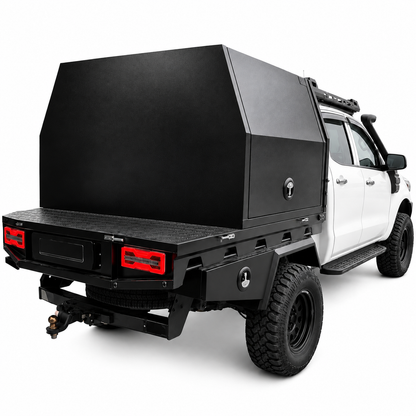 1200 × 1770 × 850mm Aluminium Ute Canopy – Black