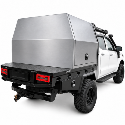 1200 × 1770 × 850mm Aluminium Ute Canopy – Silver