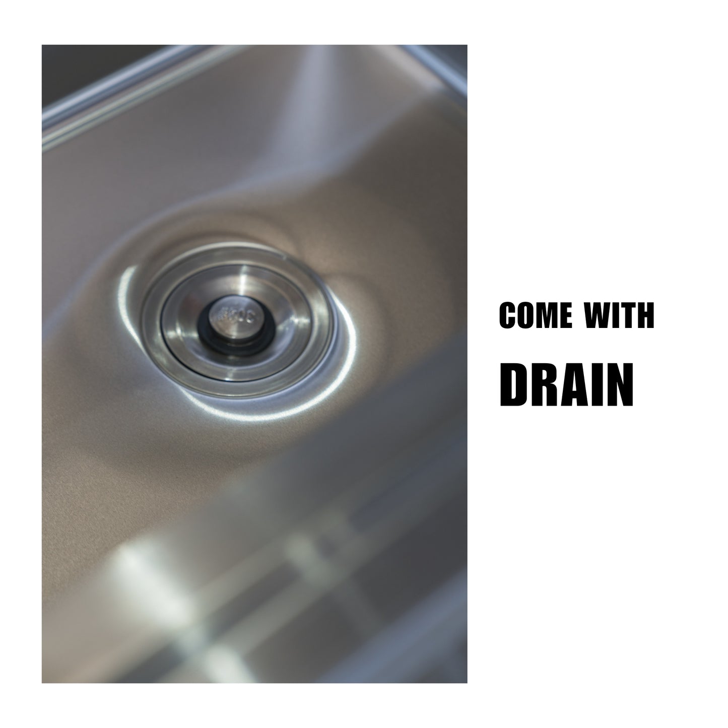Stainless Steel Commercial Kitchen Sink 1800mm Double Bowl Left