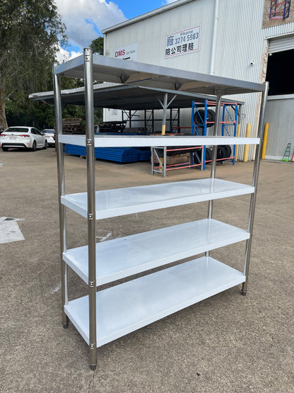 Stainless Steel 5-Tier Commercial Shelving Unit 180cm