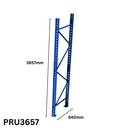3657mm Pallet Racking Upright Frame – Single End Only- PRU3657 (BRISBANE PICK UP ONLY)