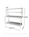 (Brisbane Only) 1000mm STAINLESS STEEL METAL WORKBENCH SHELF COMBO KITCHEN BENCH FREEZER STORAGE 304 Stainless Steel Workbench  – 4-Tier Commercial Kitchen Prep Table, Outdoor BBQ Table, Food Prep & Garage Work Table