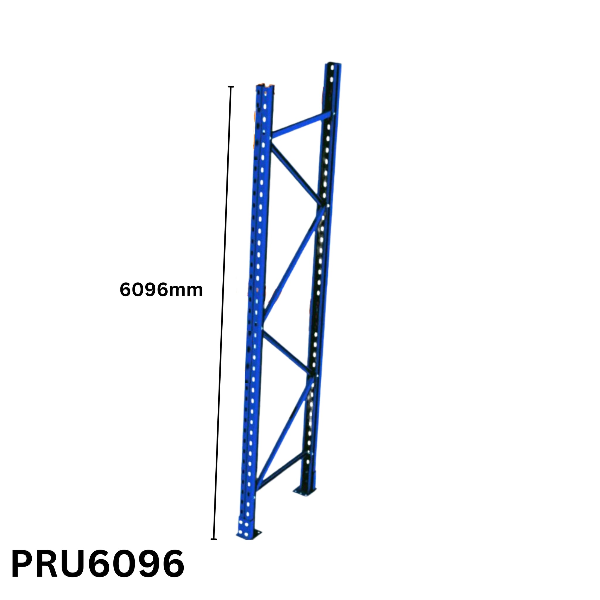 Single Racking Upright 6096mm Pallet Racking Upright Frame – Single End Only- PRU6096 (BRISBA ...