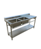 Stainless Steel Commercial Kitchen Sink 1800mm Double Bowl Left