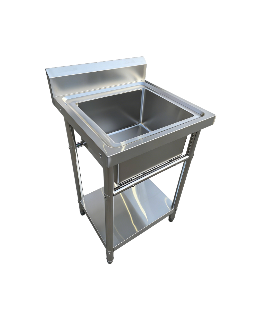 Stainless Steel Kitchen Sink 600x600x900mm Single Bowl