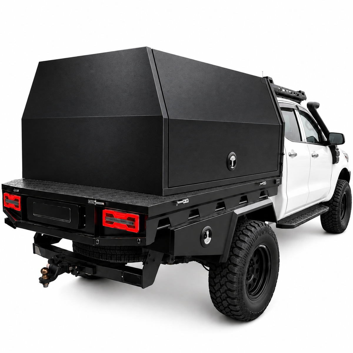 1500 × 1770 × 850mm Aluminium Ute Canopy – Black
