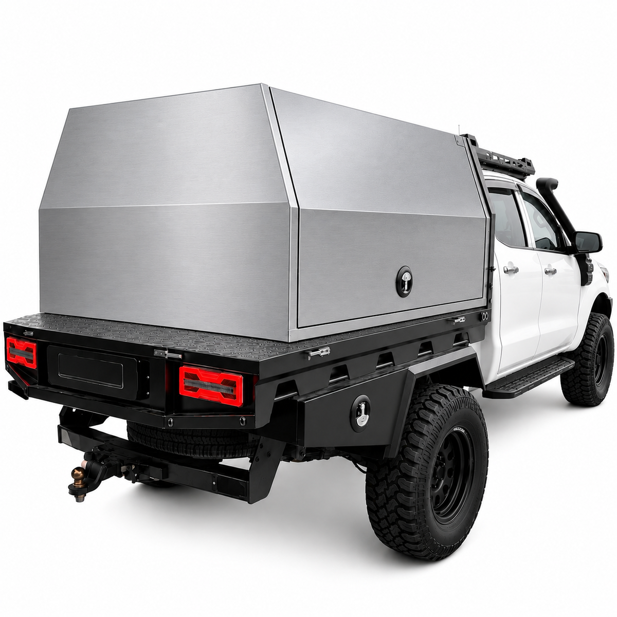 1500 × 1770 × 850mm Aluminium Ute Canopy – Silver