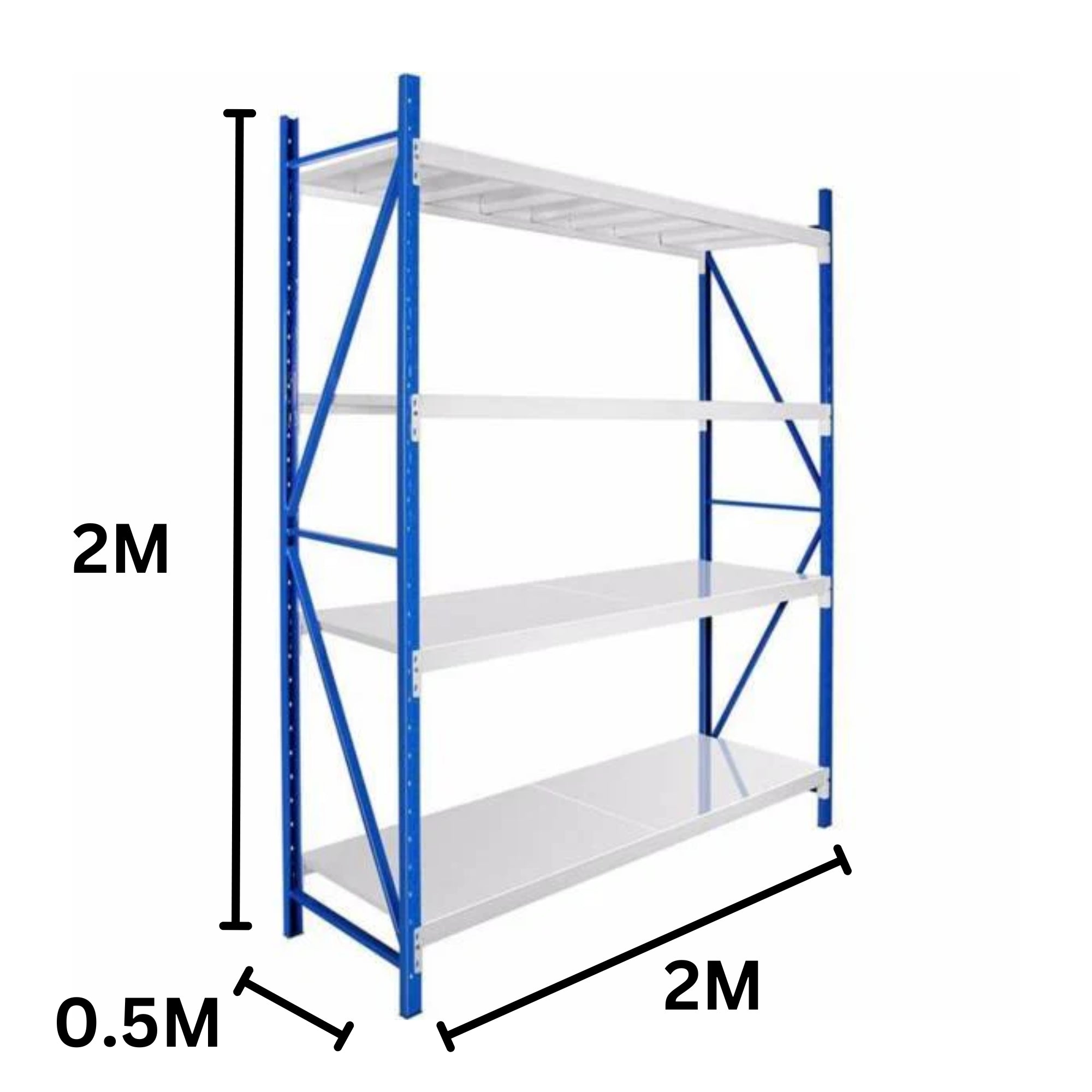 20205l 2mx 2m x 0.5 Light duty 280kg shelving