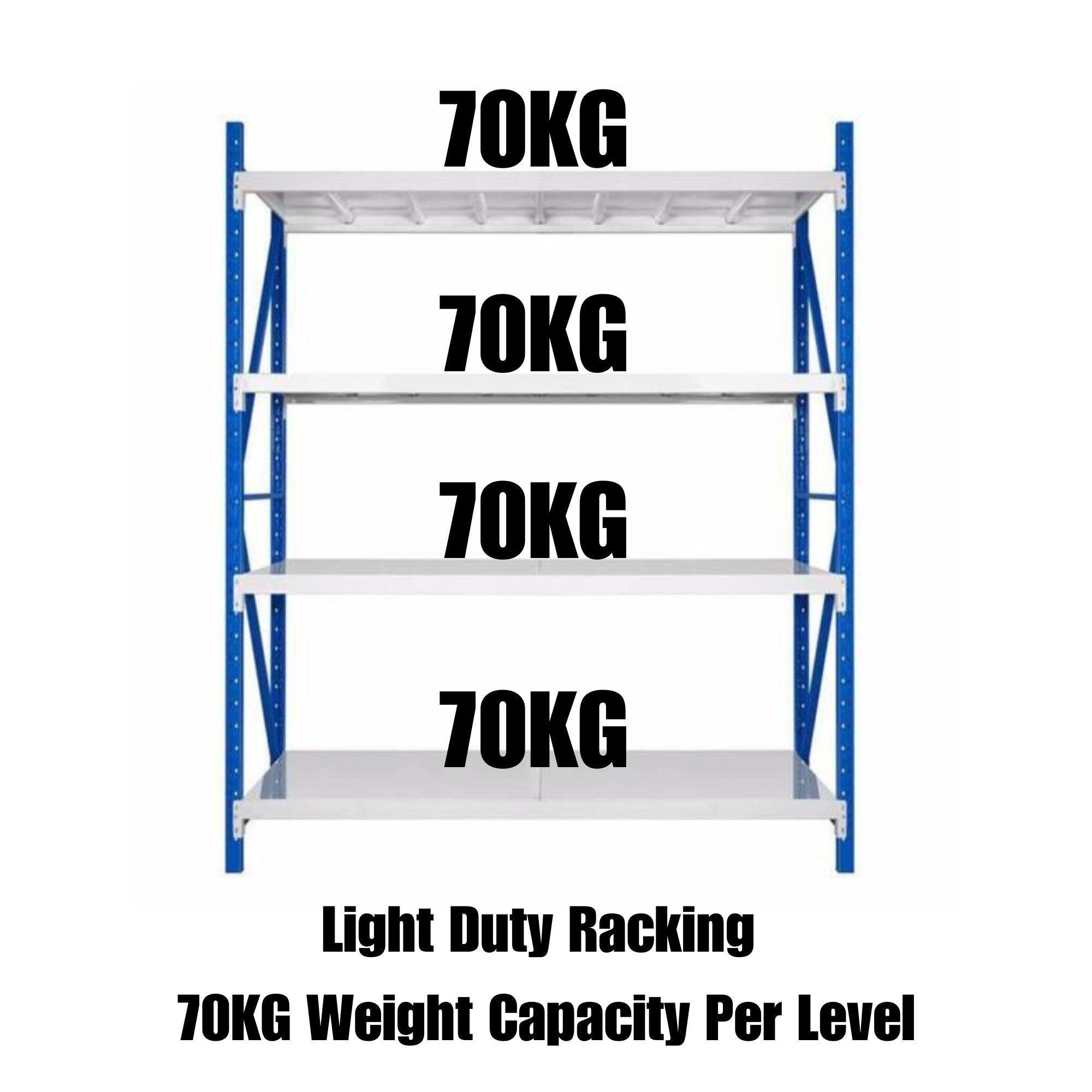 20205l 2mx 2m x 0.5 Light duty 280kg shelving