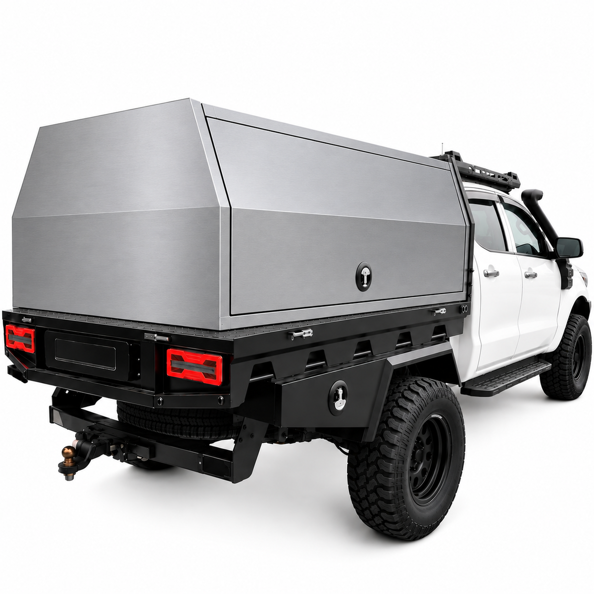 1800 × 1770 × 850mm Aluminium Ute Canopy – Silver