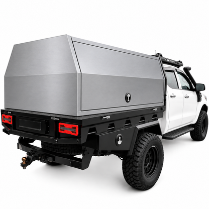 1800 × 1770 × 850mm Aluminium Ute Canopy – Silver