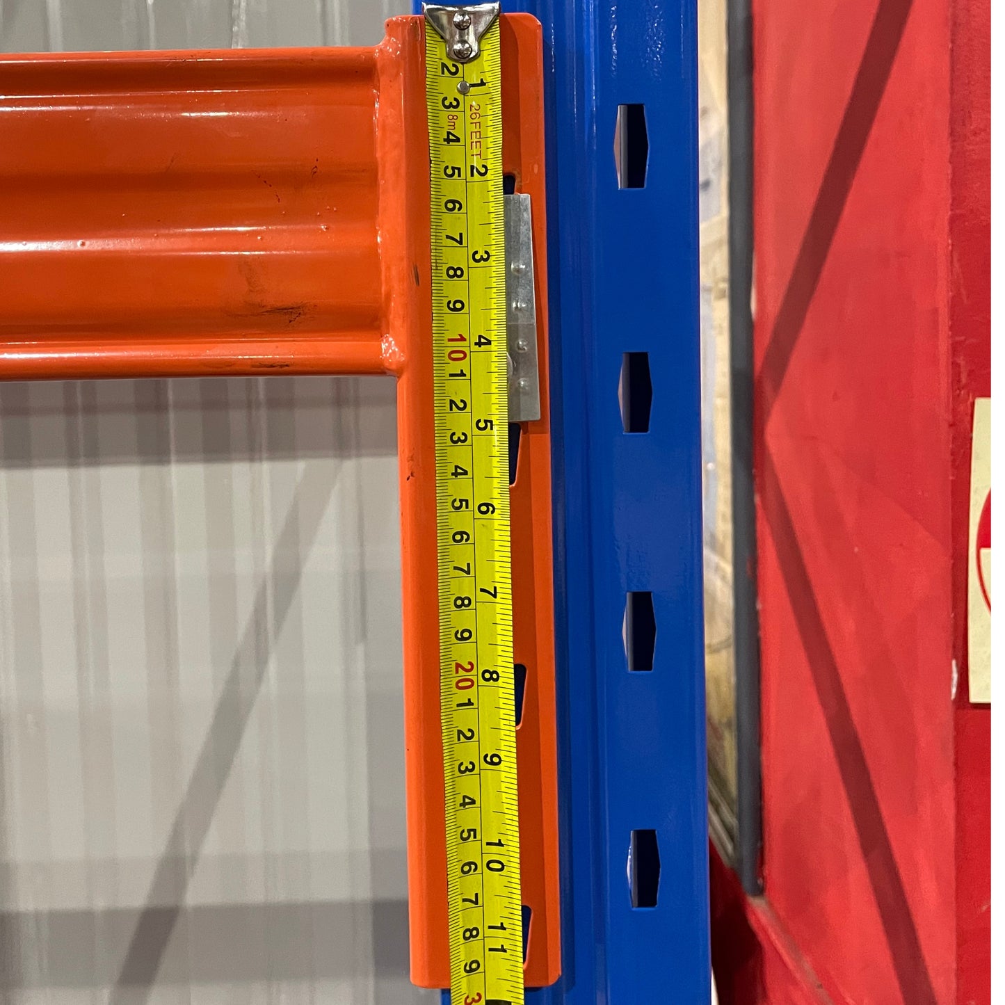 2591mm Steel Pallet Racking Beam – Orange, 2-Tonne Capacity