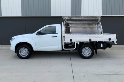 Aluminum Checkerplate Half-Open Tool Box 170cm for Ute and Trailer