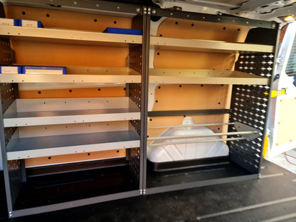 Van Shelving & Wide Storage Bin Combo 85x43x117cm 4-Tier