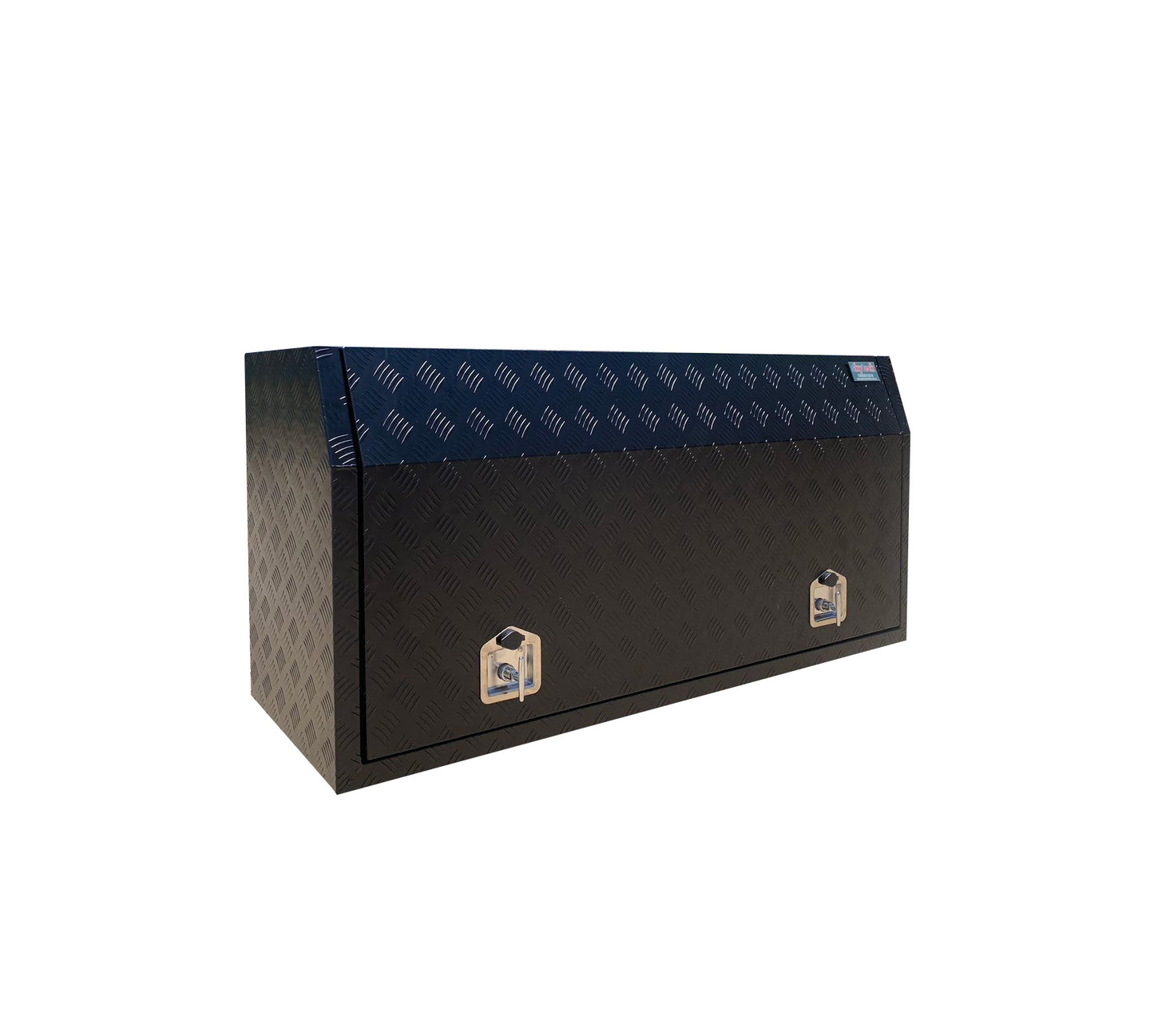 Aluminium Checkerplate UTE Tool Box 145cm x 50cm x 70cm Black