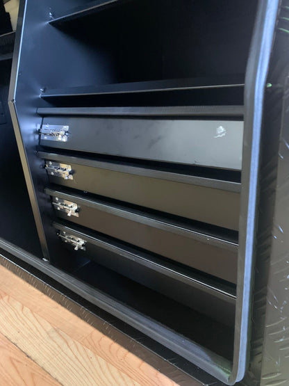 Aluminium Checkerplate Tool Box 170x60x80cm 4 Drawers UTE Storage