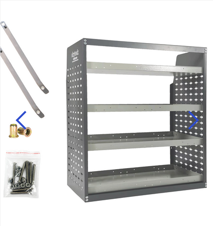 Van Shelving Unit 4-Tier Metal 1260 x 1480 x 430mm