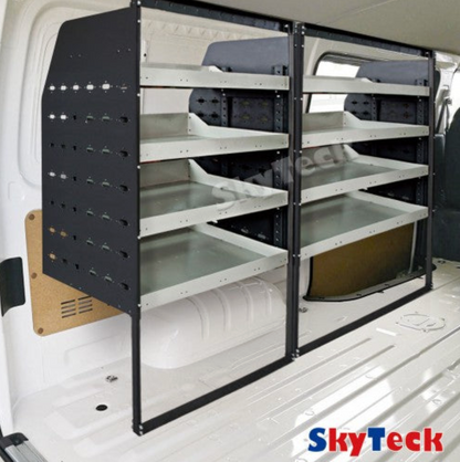 Van Shelving Unit 4-Tier Steel 108cm x 117cm x 33cm Half Leg