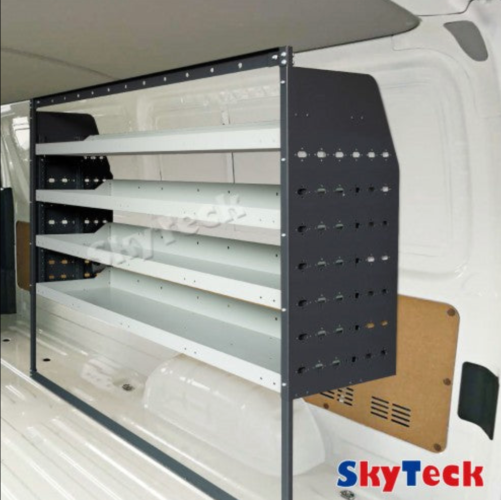 Van Shelving Unit 4-Tier Steel 108cm x 117cm x 33cm Half Leg