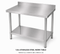 (Brisbane Only) 304 Stainless Steel Workbench 1000x600x900mm With Splashback 2-Tier