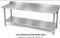 Stainless Steel Workbench 1800mm 2-Tier With Splashback 304 Grade
