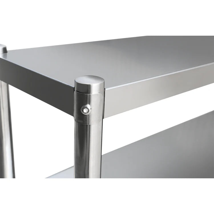 (Brisbane Only) 1000mm STAINLESS STEEL METAL WORKBENCH SHELF COMBO KITCHEN BENCH FREEZER STORAGE 304 Stainless Steel Workbench  – 4-Tier Commercial Kitchen Prep Table, Outdoor BBQ Table, Food Prep & Garage Work Table
