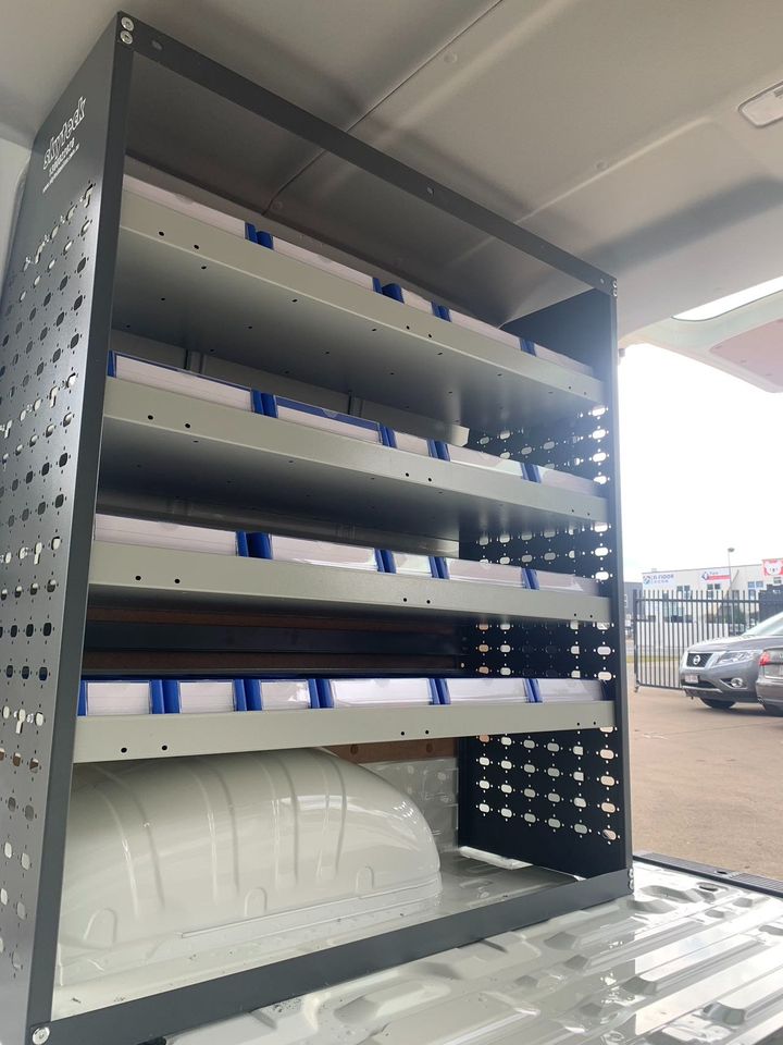 METAL VAN SHELVING 4 TIER SHELF COMPLETE UNIT 108CM X 160CM X 43CM VS1602