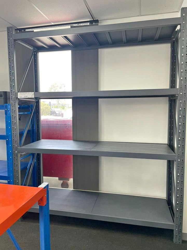 1.5M(L) X 1.5M(H) X 0.6M(D) SHELVES RACKING METAL STEEL Charcoal 1515kk