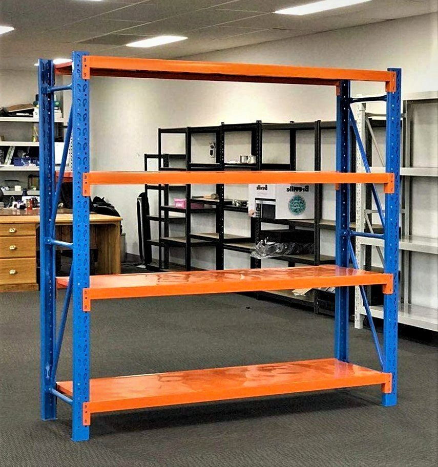 FREE DELIVERY- 4.5m (L) Heavy Duty Heavy Duty Garage Warehouse Metal Storage Shelving Shelves