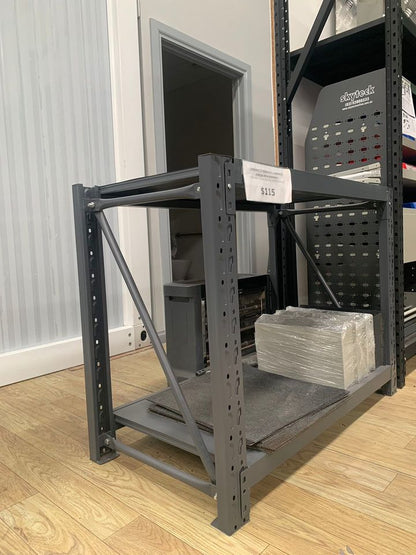 Metal 2-Tier Workbench 1.5m Heavy Duty Charcoal