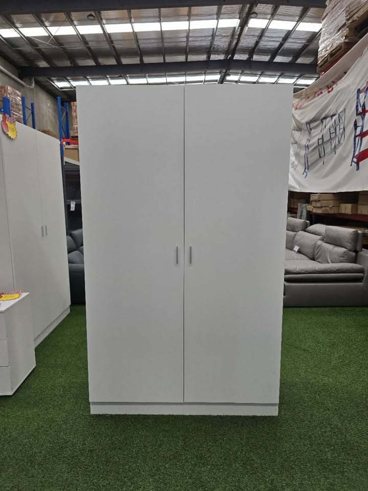 (Brisbane Only) 5-Tier Storage Wardrobe Cabinet White 1200 x 2000 x 450mm