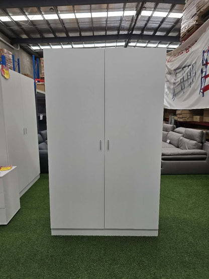 (Brisbane Only) 5-Tier Storage Wardrobe Cabinet White 1200 x 2000 x 450mm