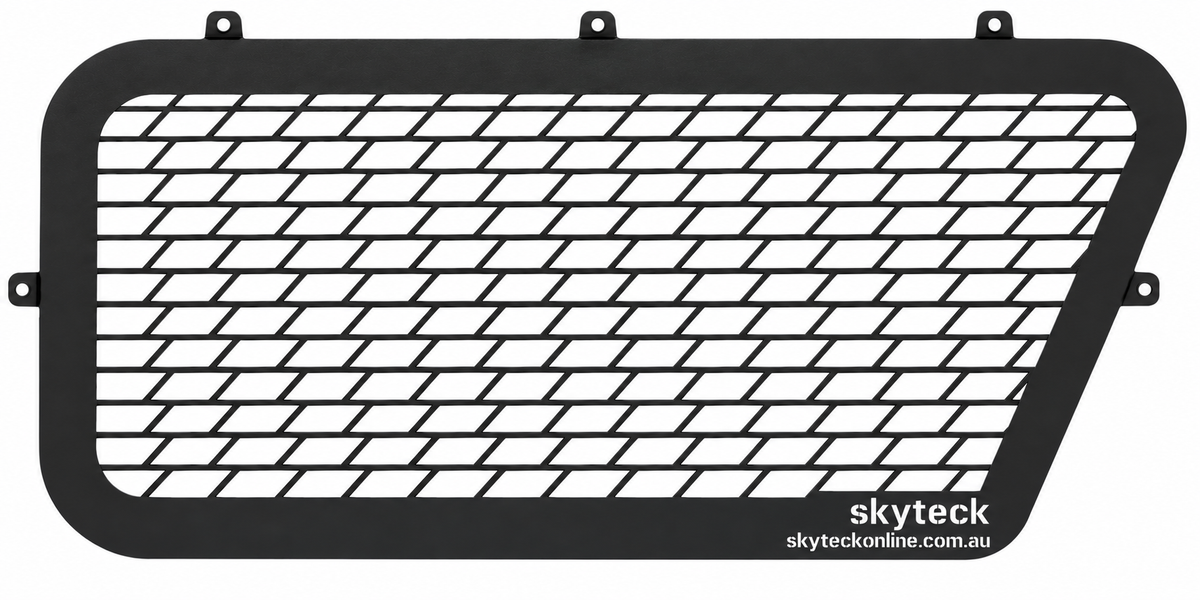 Toyota HiAce LWB Window Guard Set (2019-current) – Sliding Door & Tailgate (2PCS)