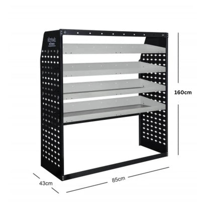 Van Shelving Unit 4-Tier Metal 850 x 1600 x 430mm