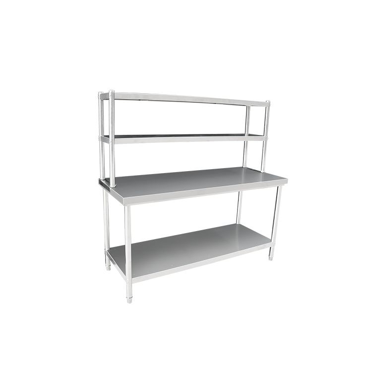 Stainless Steel Workbench & Shelf Combo 120cm 4-Tier 304 Grade