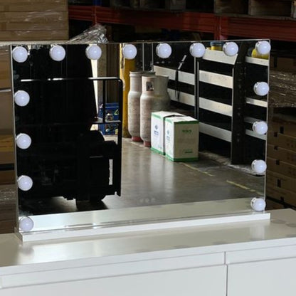 Hollywood LED Vanity Mirror with Dimmable Bulbs 90 x 60 cm