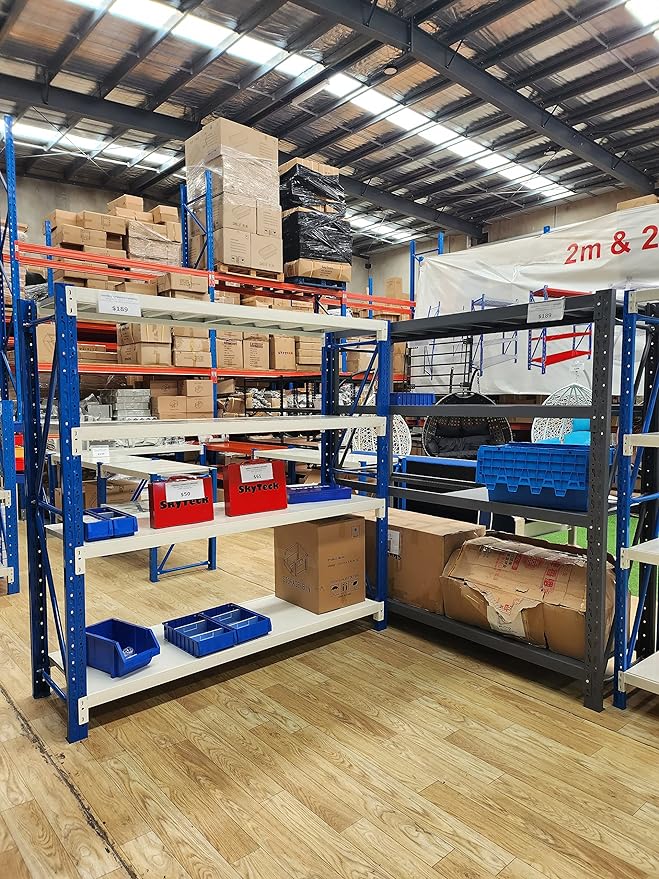 FREE DELIVERY- 2m (L) Heavy Duty Garage Warehouse Metal Storage Shelving Shelves