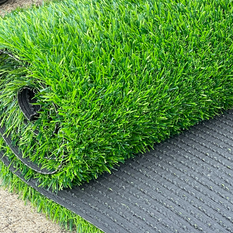 1*5M  Green&Brown Artificial Grass Turf - 30mm Height, 21000 Density | Synthetic Lawn | UV Resistant | Pet & Kids Friendly | Fake Grass Mat | Outdoor Landscaping A6103005